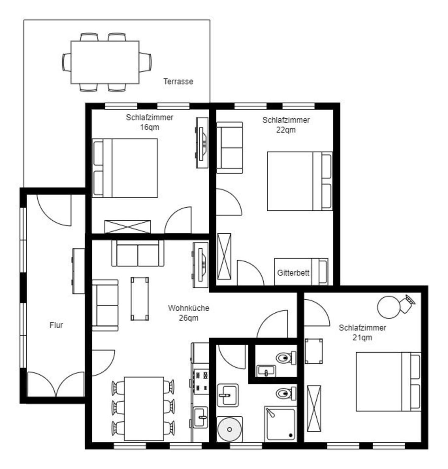 Ferienwohnung Biethahn - Gaarden Brodersby-Goltoft Exterior foto